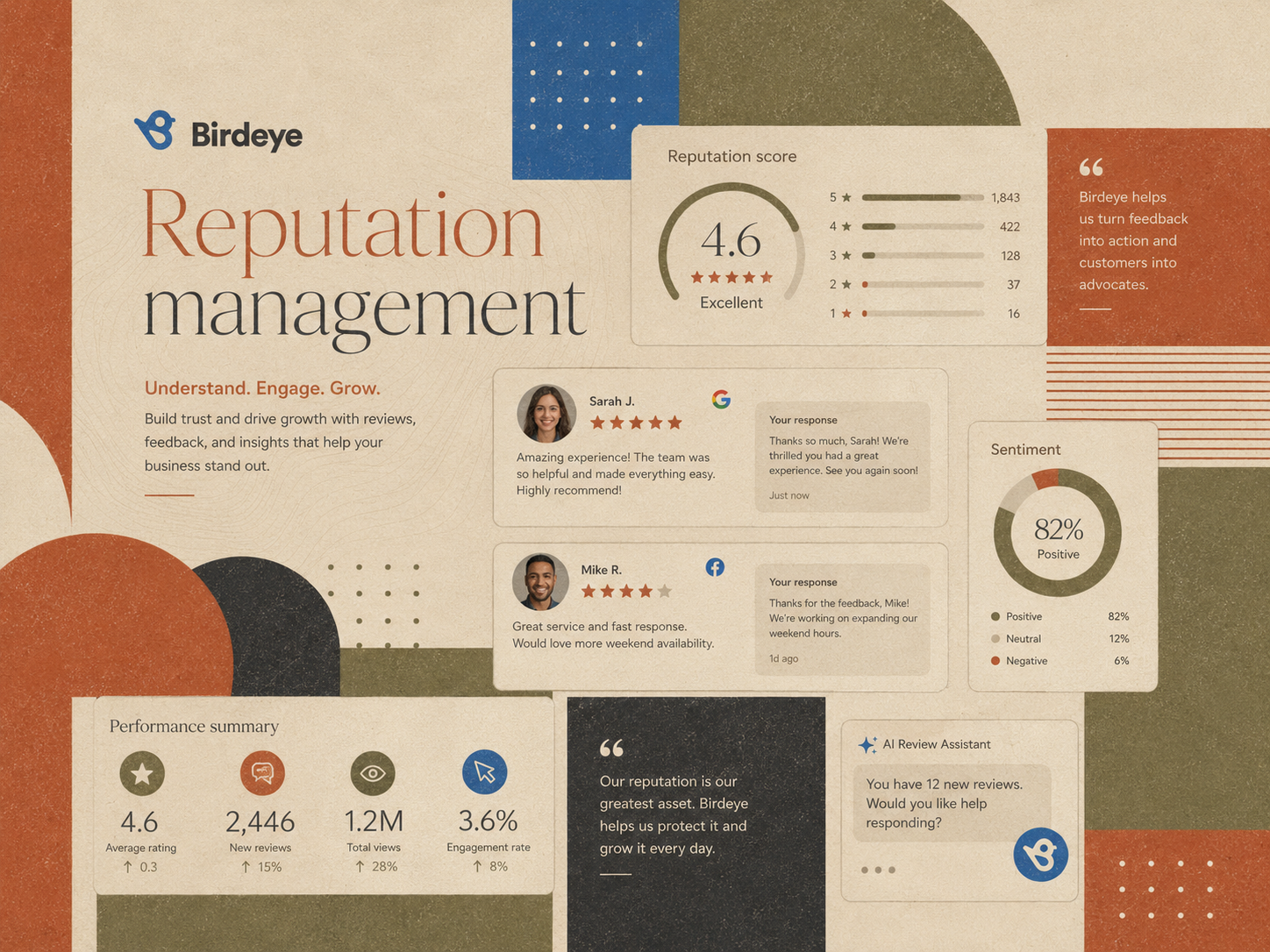 Birdeye when reputation and customer experience are the programme.
