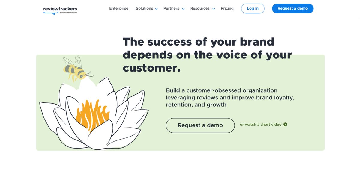 ReviewTrackers platform overview for customer review aggregation and voice-of-customer analytics
