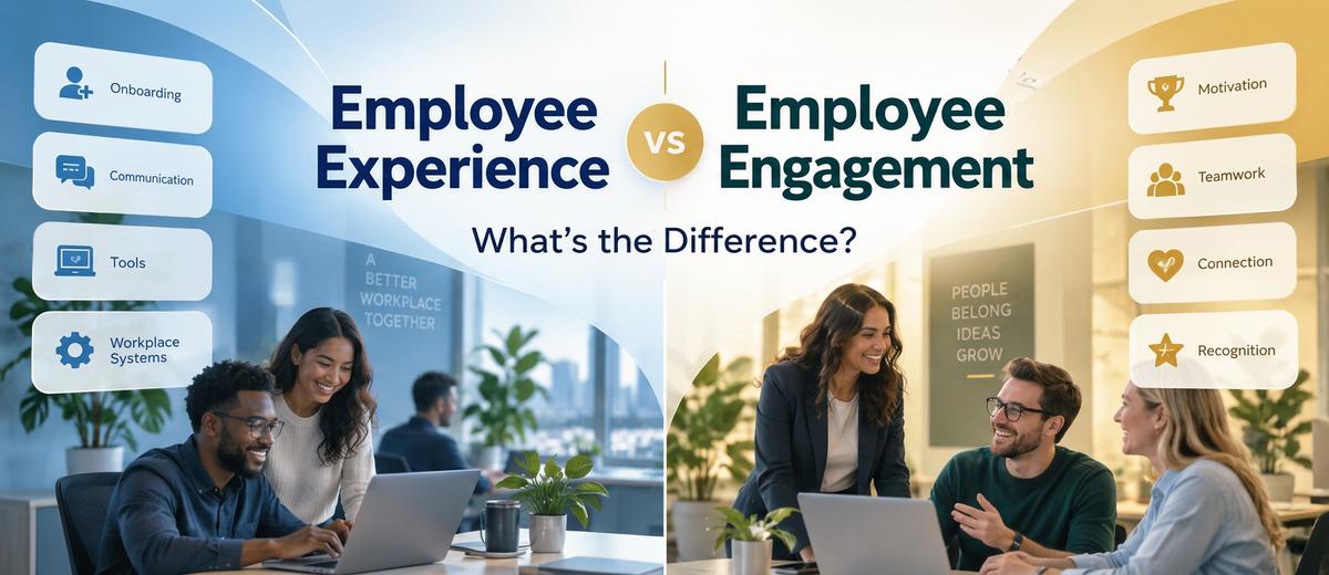 Employee Experience vs. Employee Engagement: What’s the Difference?